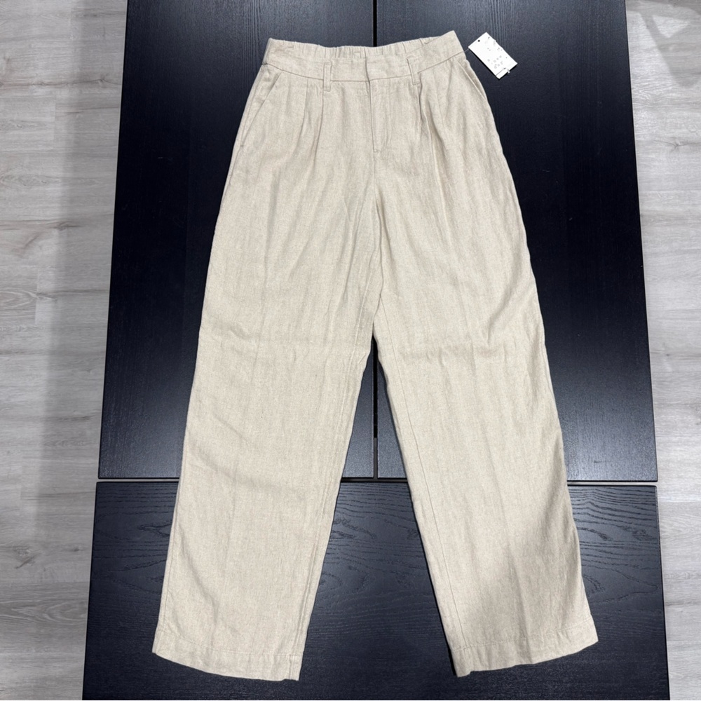 A New Day Tan Wide Leg Dress Pants - 4